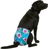 Loopsheidbroekje hond - magnolia - maat XL - voor grote honden - herbruikbaar - hondenbroekje - hondenluier - loopsheid - ongesteldheid - Heupomvang 48-69 cm
