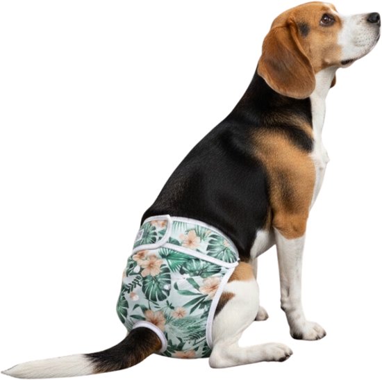 Sharon B Loopsheidbroekje hond Bloemenprint Maat L