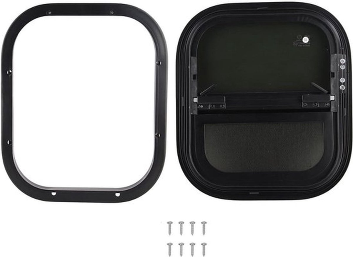 RV-schuiframen voor Aanhangwagen - Getint Gehard Glas - Verticale Horizontale Schuif - Camperaanhangwagen Vervanging