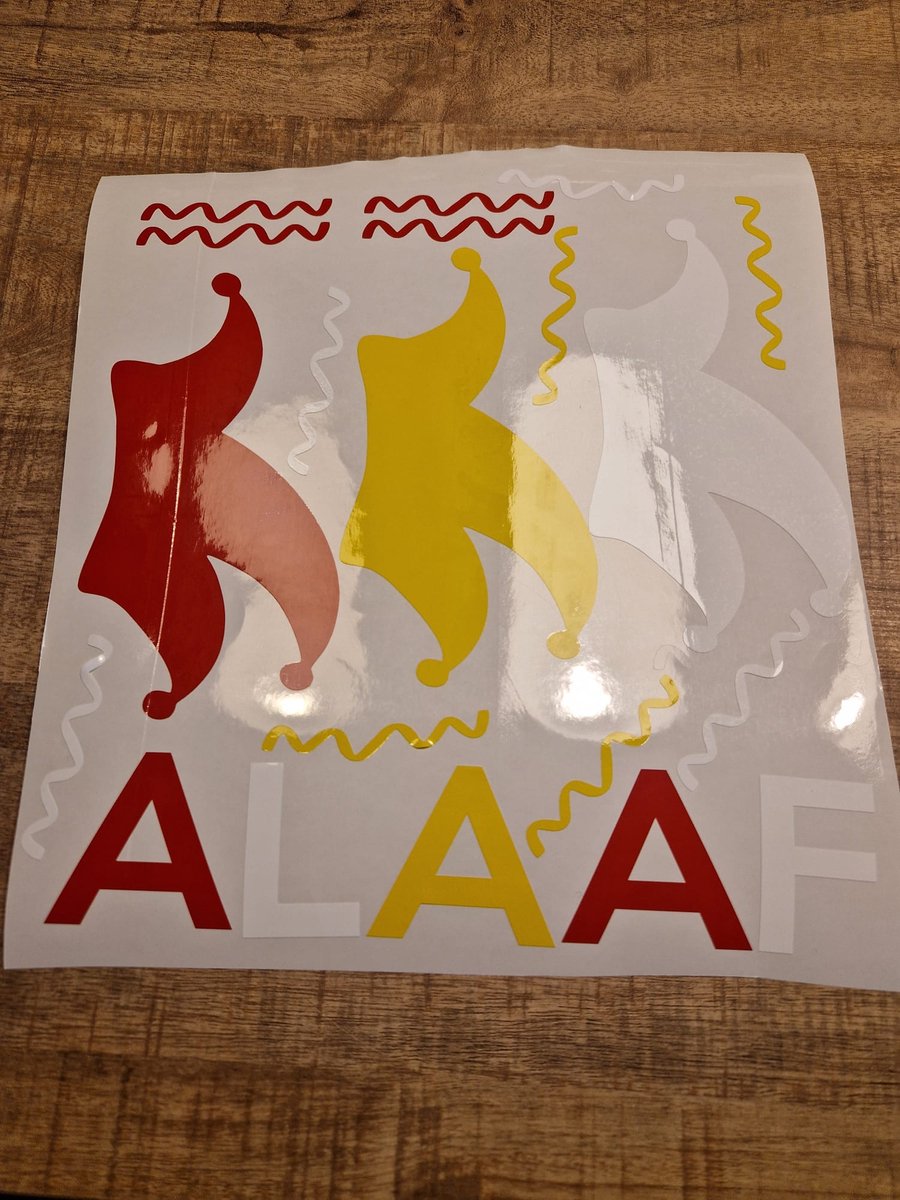 Herbruikbare statische raamsticker ALAAF