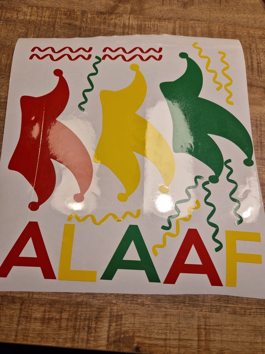 Herbruikbare statische raamsticker ALAAF