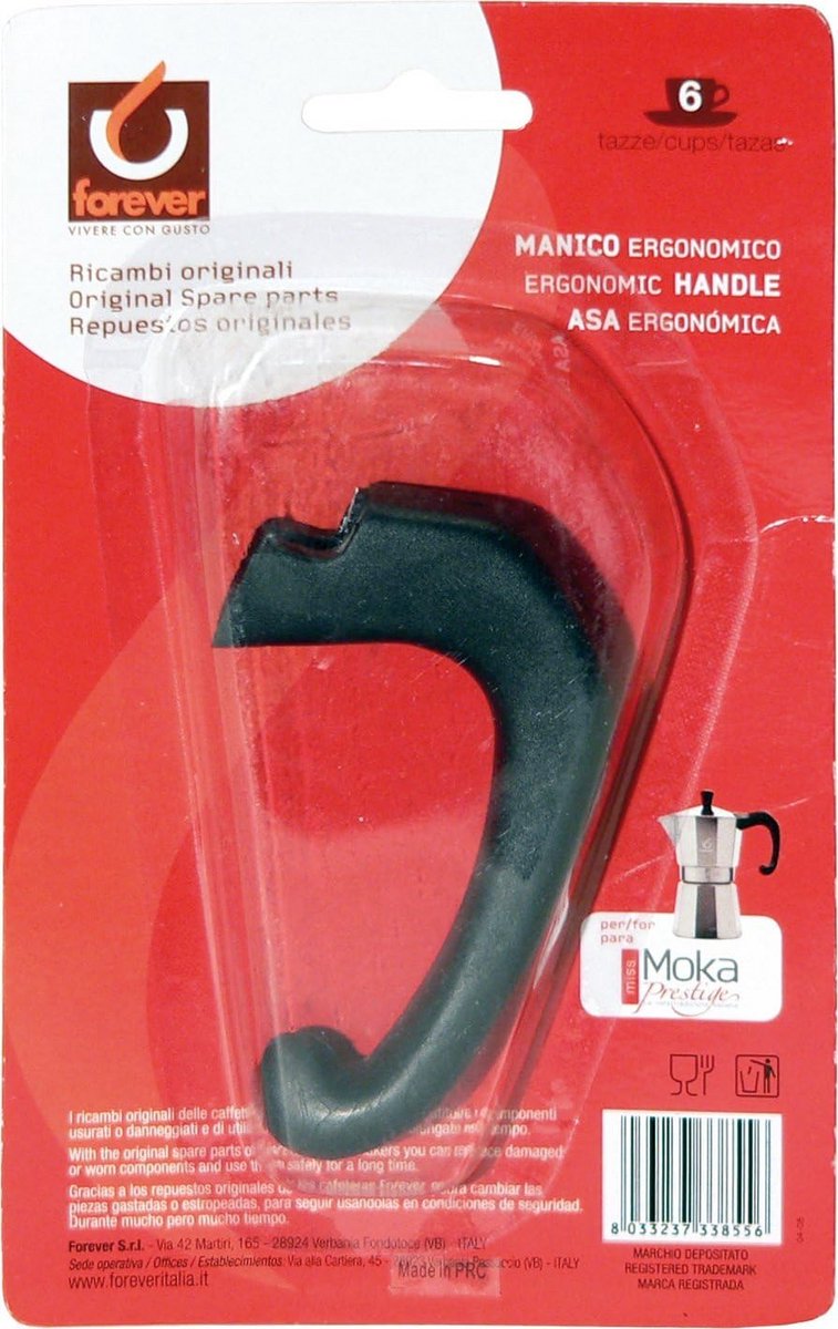 Reserve Handvat met Schroef voor Moka Koffiezetapparaten, TZ.6