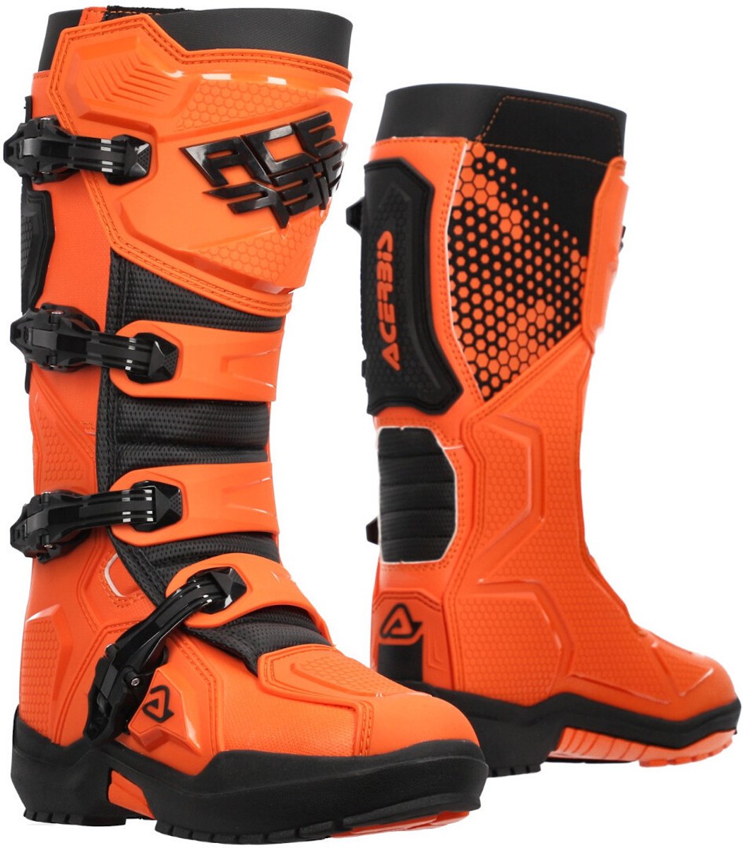 Acerbis Artiglio Oranje Zwart Crosslaarzen - Laars