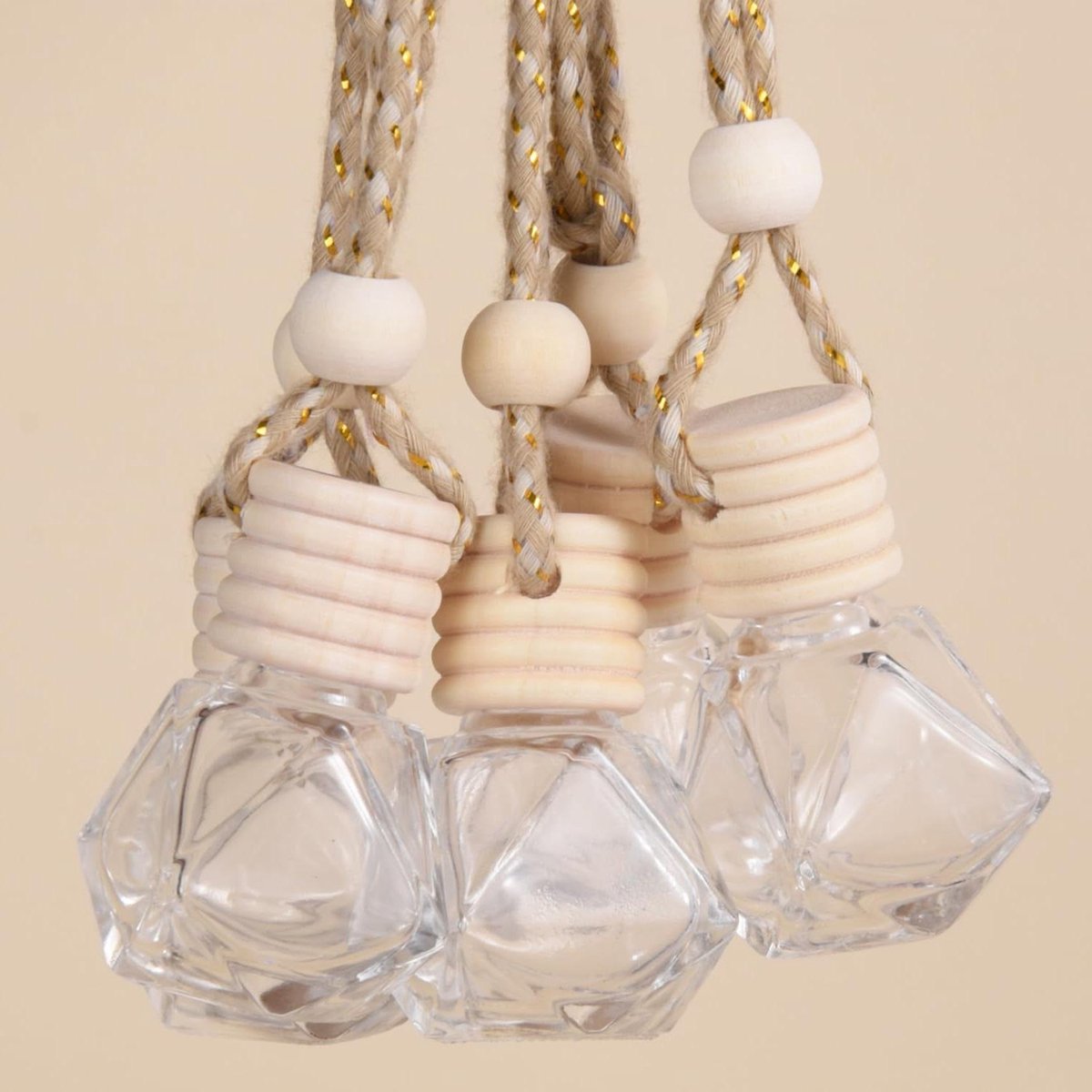 Auto autoparfum diffuser navullingen - Verfrissende autogeur voor mannen en huis - 5 stuks 8 ml navulbare autoparfum voor interieur, kantoor - Ruitvormig design - Geschikt voor auto diffuser.