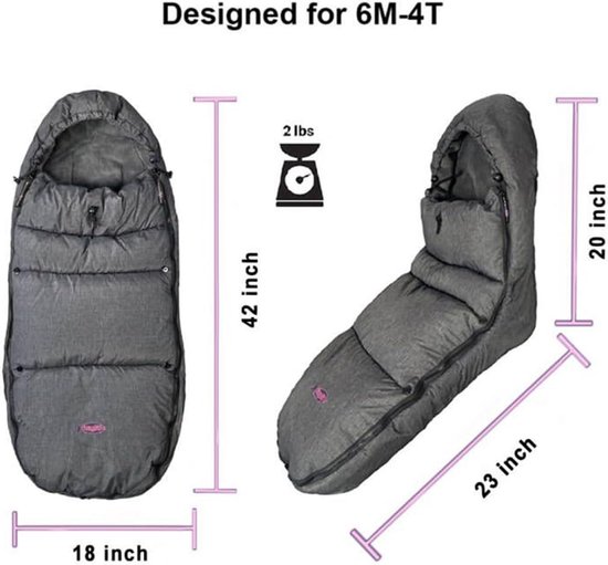 Universele Voetenzak Kinderwagen Winter - Waterafstotend & Warm voor 6-42 Maanden van Universele — afbeelding 5