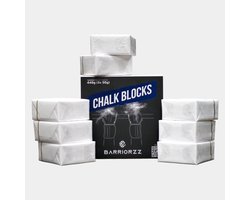 BARRIORZZ Chalk Blocks 448g 8pack - Magnesium Blokken - Calisthenics - Trainen/Training- Fitness - Crossfit - Turnen - Klimmen - Kalk Blokken - Boulderen - Verbeterd Grip