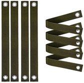8x Boomriemen met doorvoertules - Boomband - Boomriemen voor uitzetten - Boomriemen voor het ondersteunen van bomen - Nieuwe aanplant en orkaanbescherming - Voor nieuwe aanplant in kwekerijen - Voor guying, staking, boomrechttrekken - 40x3.9cm