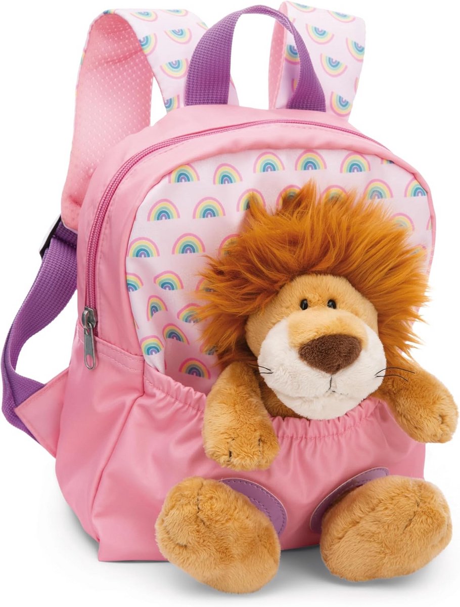 Pluchen Rugzakje met Nijlpaard Knuffel 21x26 cm voor Kinderen