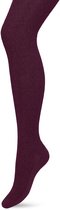 Bonnie Doon Bio Cable Tights Women Dark Purple taille S/ M - Motif torsadé tricoté - Katoen biologique - Excellent confort de port - Collants torsadés Classic - OEKO-TEX - Coutures lisses - Classique - Violet/Rouge - Violettes écrasées - BP211903.16