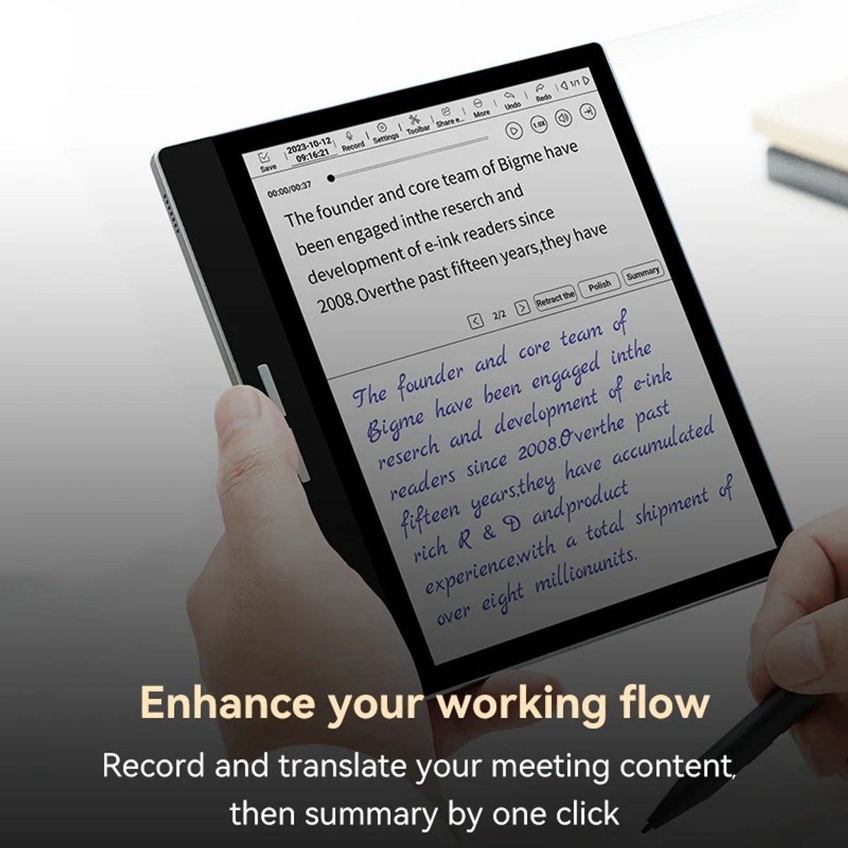 Pimstor B751C E-reader met Stylus en Case - afbeelding 3