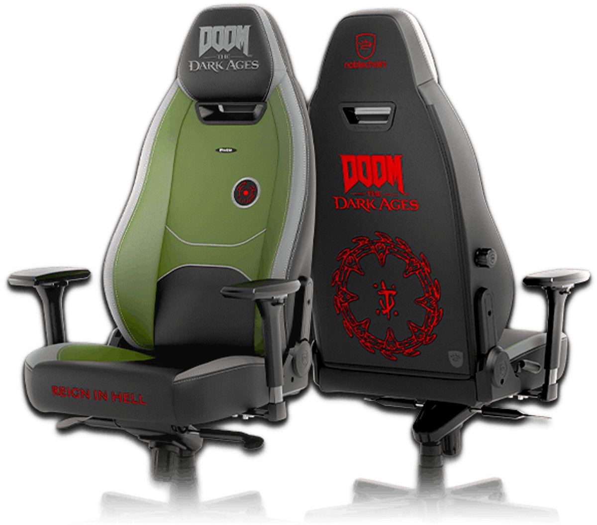 Noblechairs Legend gamestoel DOOM The Dark ages edition – foto 4