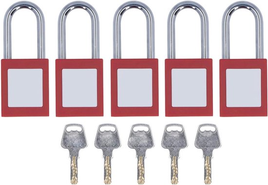Veiligheidshangslot - Hangsloten Set - Lockout Tagout - Verchroomd ...