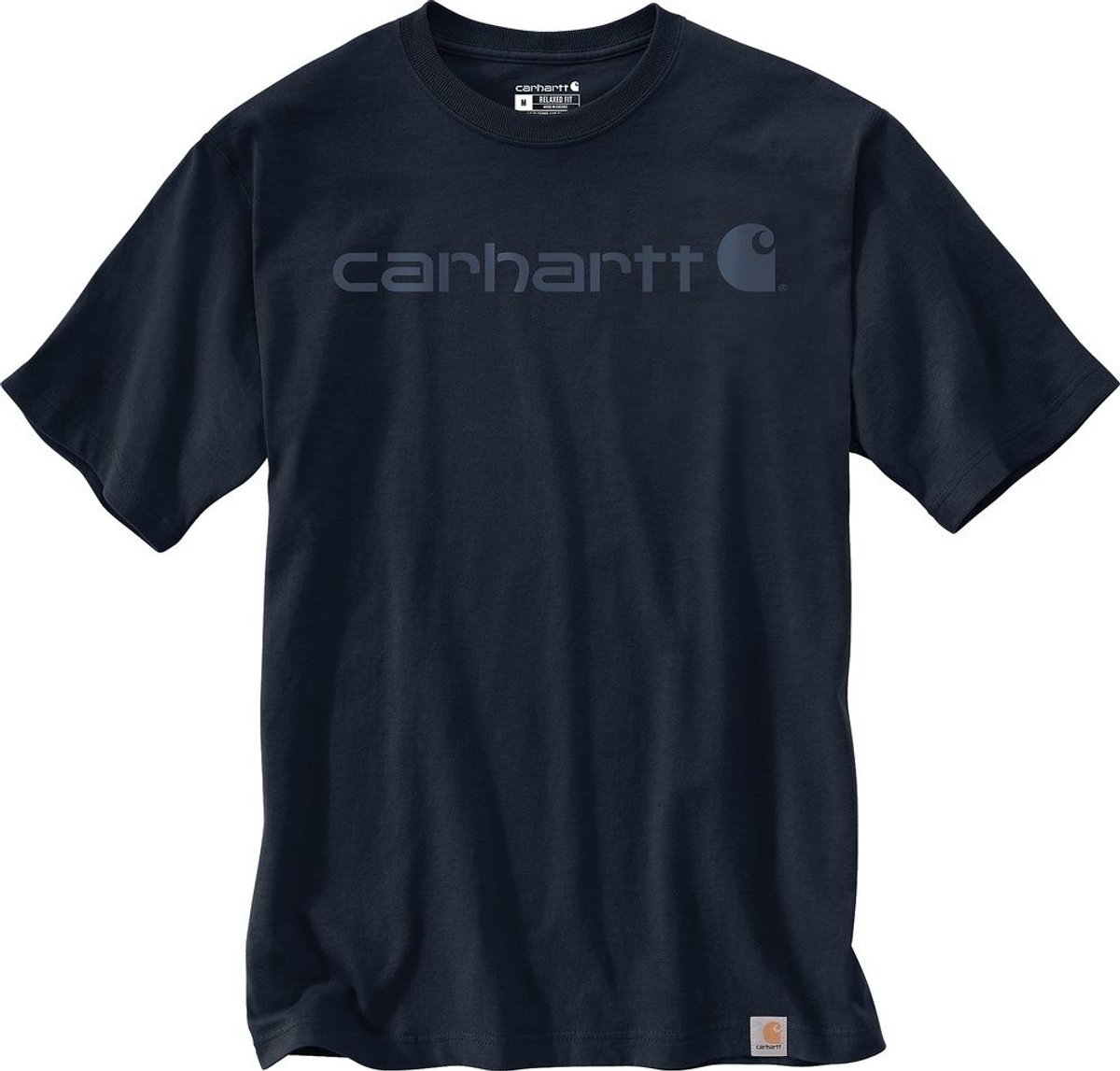 Carhartt Dearborn Relaxed Logo T-Shirt 103361 /Dark -XS Marineblauw