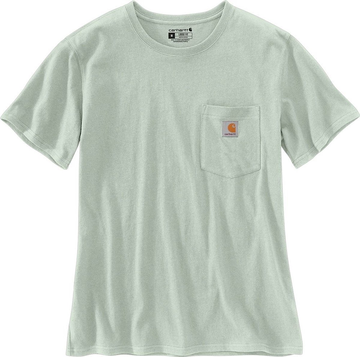 Carhartt Damen Iconic WK87 Pocket T-Shirt 103067 Smoked -L Turquoise