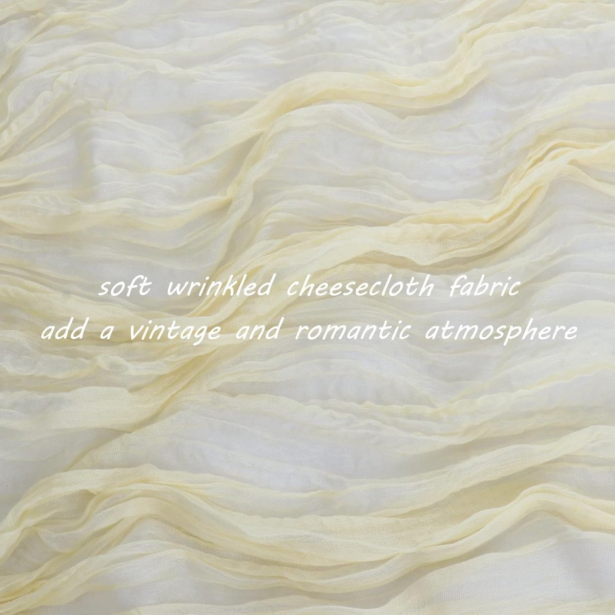 Set van 12 Kaasdoek Tafellopers in Beige voor Rustieke en Boho Decoratie