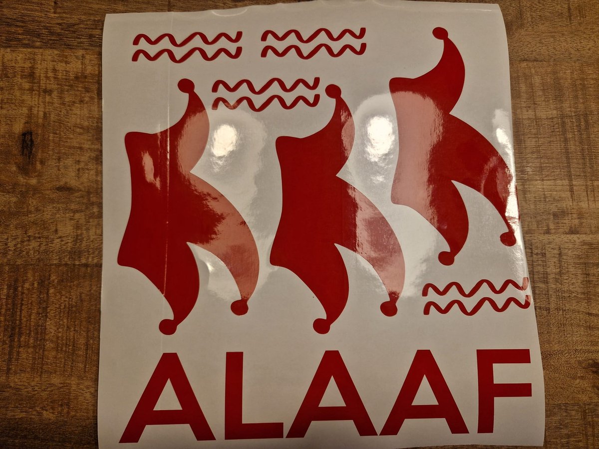 Herbruikbare statische raamsticker ALAAF