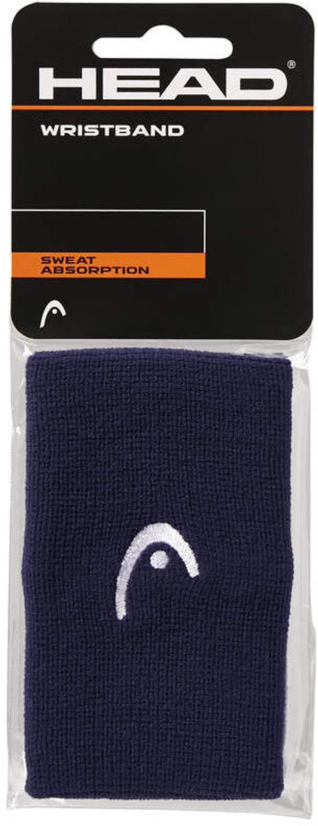 Head Zweetband Pols 5” Polsband – 2 stuks in de verpakking – Unisex Blauw