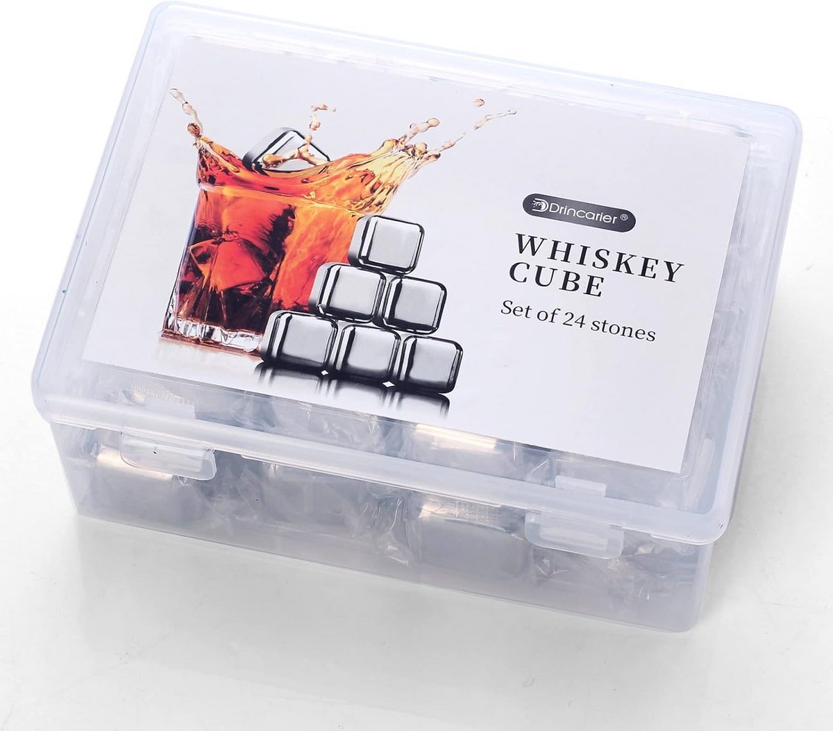 Herbruikbare IJsblokjes RVS (24 Stuks) - Snel Koelen voor Whisky, Wijn & Drankjes
