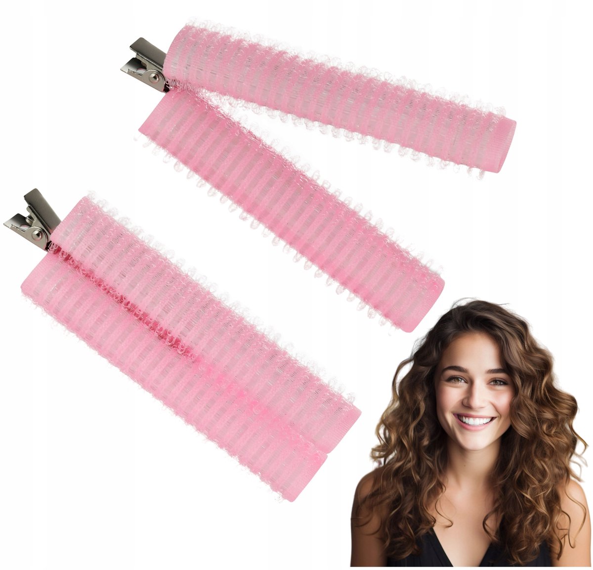 Poniks Klipsen voor Haarvolume - Rimpelclips voor de Haarwortels - 2 stuks met klittenband