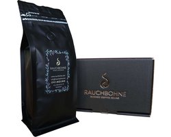 RauchBohne – Houtskoolgerookte Ethiopische hele koffiebonen, medium gebrand, subtiel BBQ‑aroma, 250 g
