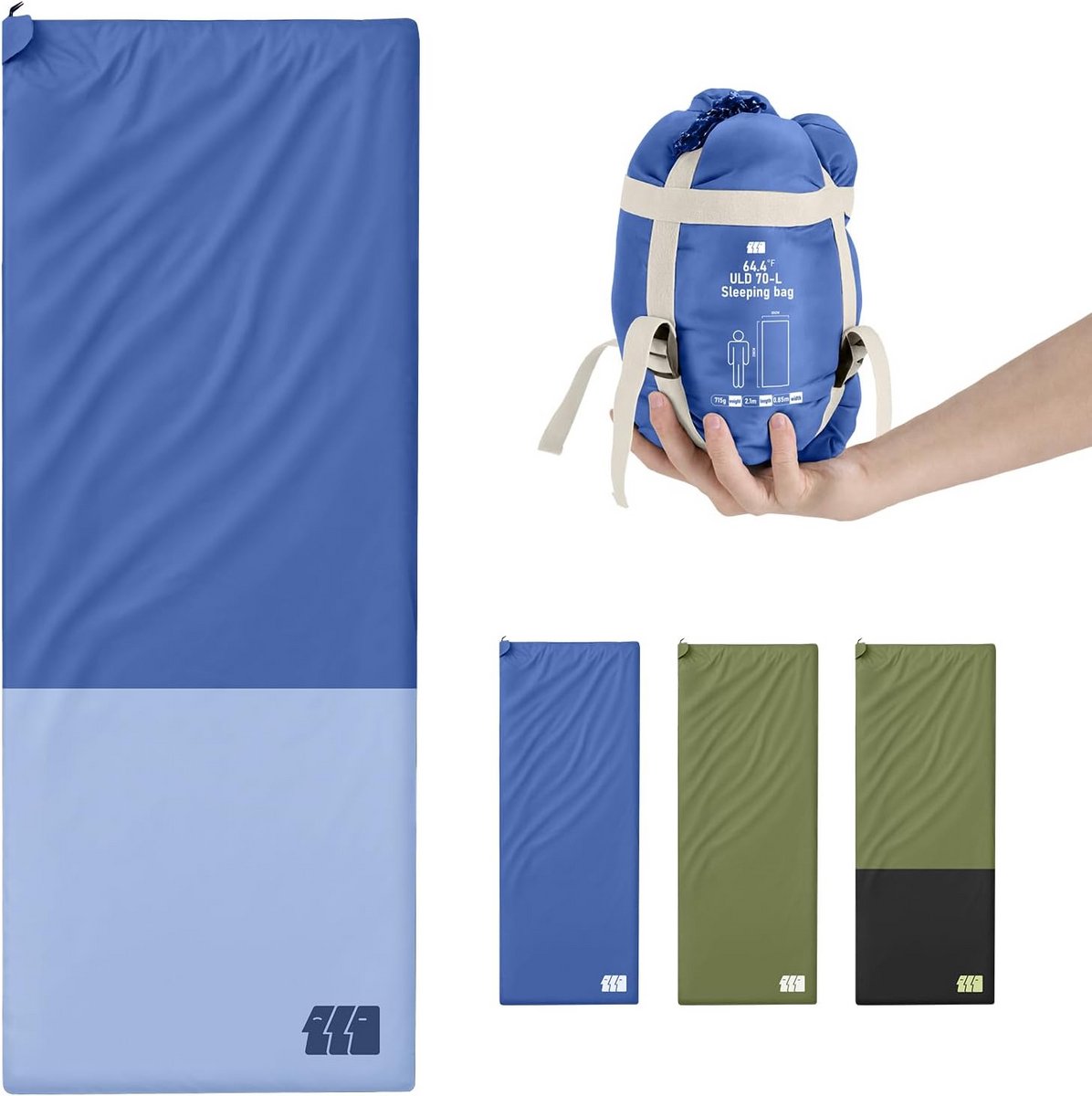 Lichte & Compacte Zomerslaapzak - Waterdicht & Opvouwbaar voor Kamperen en Backpacking