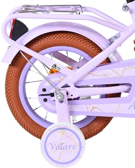 Volare Ashley Kinderfiets - Meisjes - 12 inch - Lila van Volare — afbeelding 2