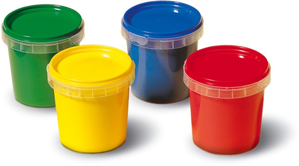 SES Creative - My First - Vingerverf - 4 kleuren – mengbaar – glutenvrij - makkelijk uitwasbaar - Verven voor de allerkleinsten – 4x145ml - Vanaf 1 jaar — afbeelding 3