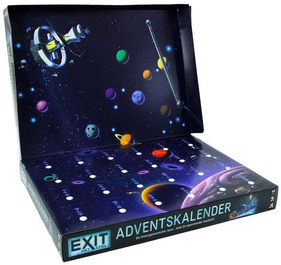999 Games adventskalender puzzelspel Exit Intergalactische Race escape.