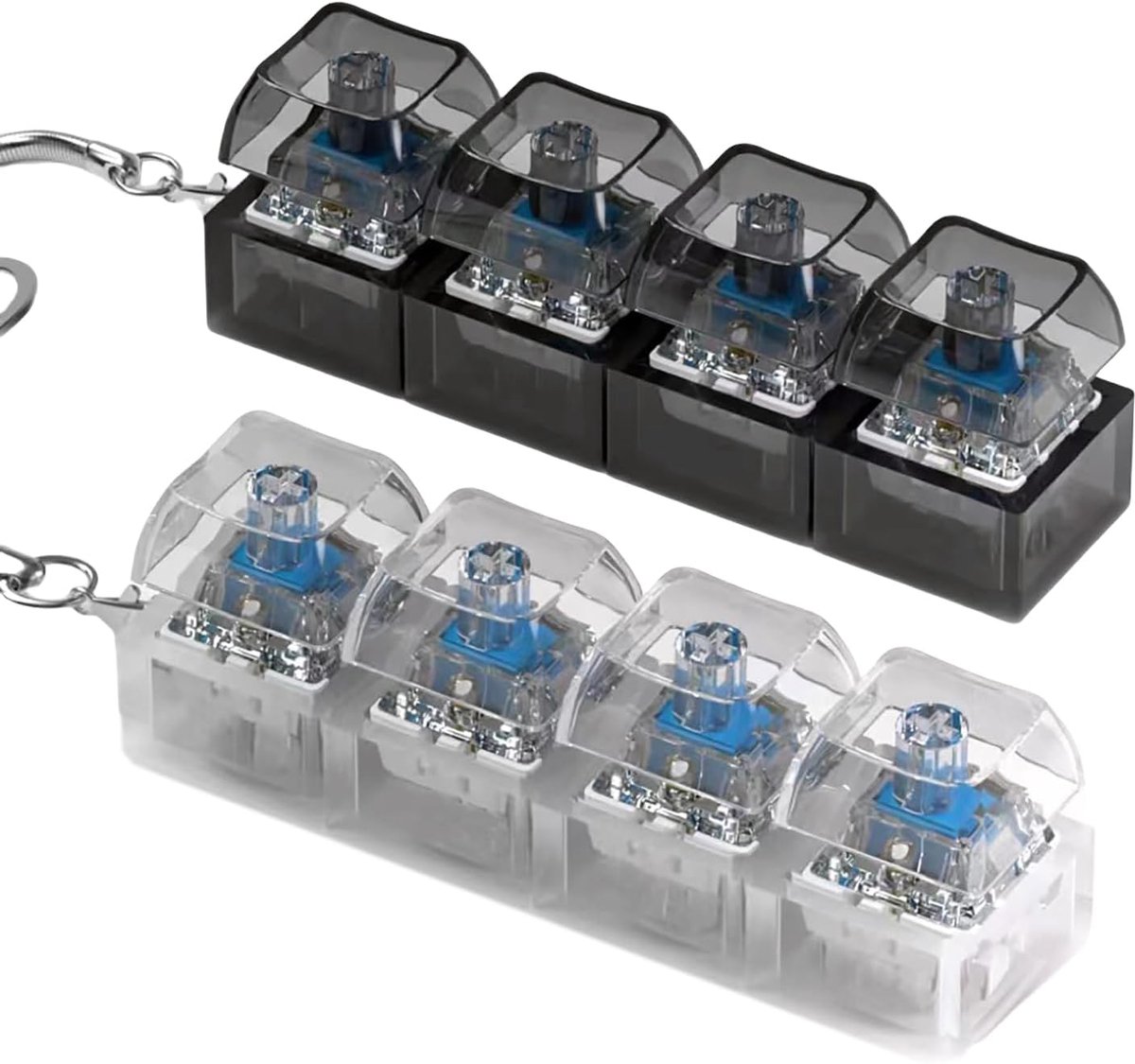 4-Toetsen Fidget Toetsenbord Speelgoed met Licht Stressverlichting