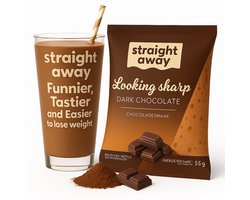 Straight away Maaltijdvervanger - Dieet Shake - Chocolade - 21 x 55 gram