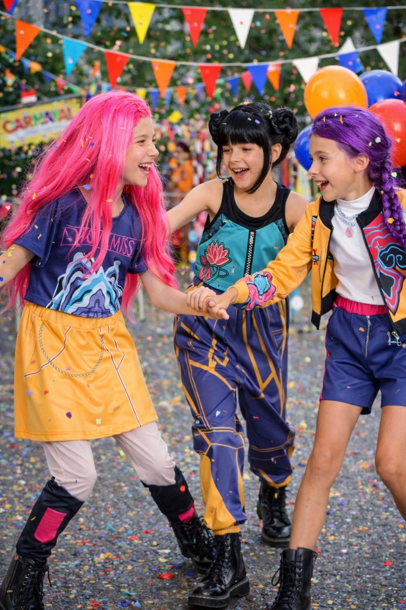 Joya Kids® K-pop Stijl Meisjes Verkleedset | Geïnspireerd op de Demonenjagers Helden | Verkleed Kostuum voor Kinderen | Verkleedkleding voor Carnaval & Halloween | Stoere Outfit Meisje | | | Small — afbeelding 8