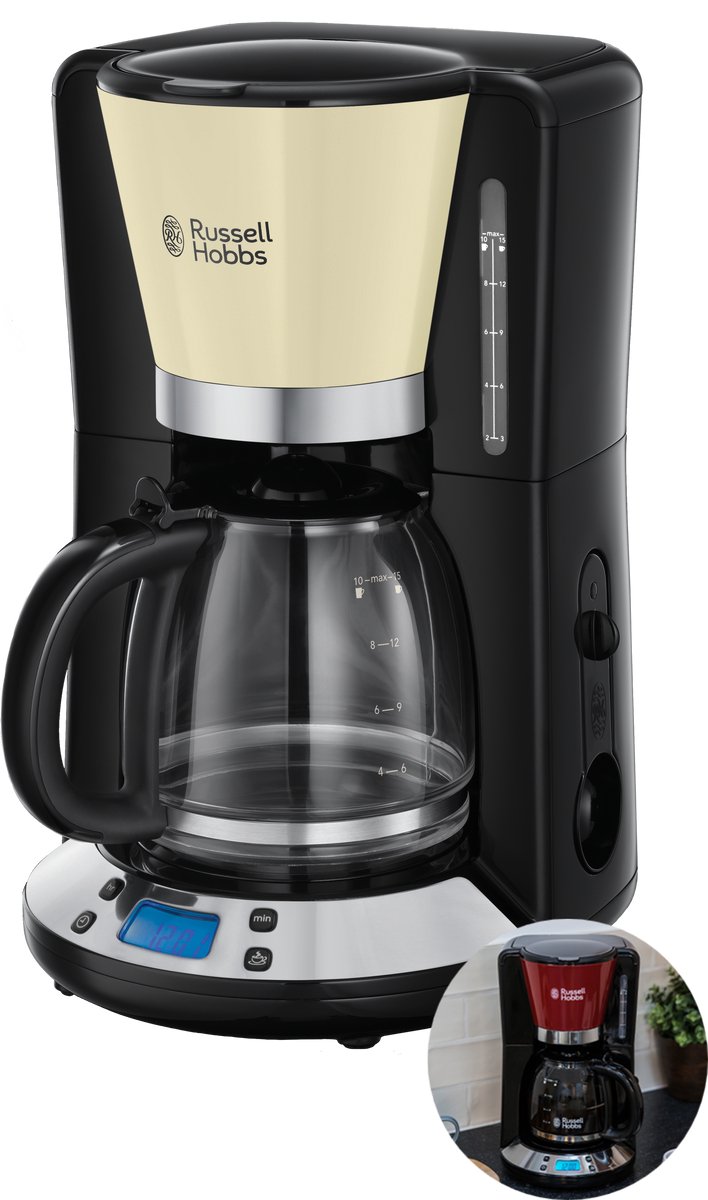 Russell Hobbs 24033-56 Colours Plus+ Koffiezetapparaat met glazen kan - Creme