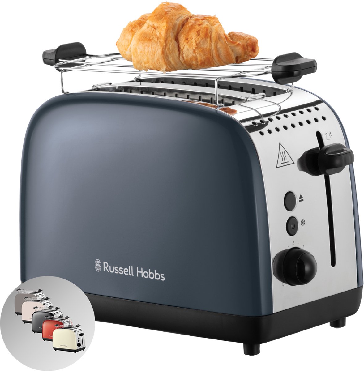 Russell Hobbs Colours Plus Broodrooster - Grijs - 26552-56