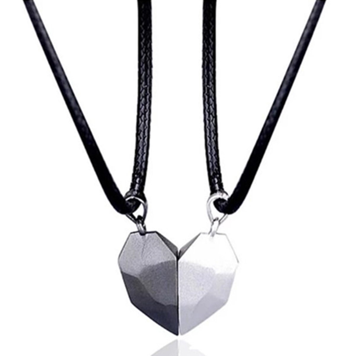 EmmyRovi – Magnetische Vriendschapskettingen – Hart – Set van 2 –Liefde & Verbondenheid