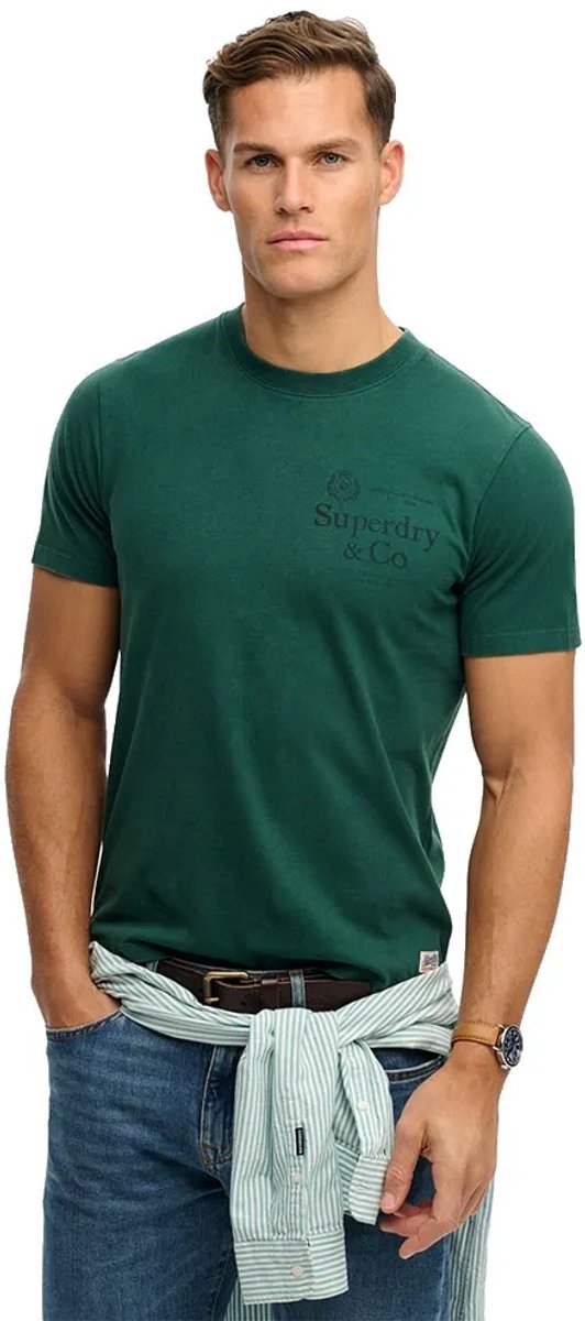 Superdry 1954 Company Relaxed T-shirt Heren T-shirts Groen