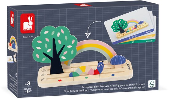 Janod - Vind Je Plaats In De Tuin - Sorteerspel - 3 Moeilijkheidsniveaus Om Geleidelijk Het Ruimtelijk Inzicht Te Verbeteren - Geschikt Vanaf 3 Jaar van Janod — afbeelding 4