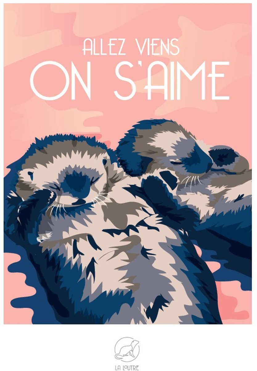 La Loutre puzzel 1000 stukjes ON S'AIME - legpuzzel voor volwassenen.