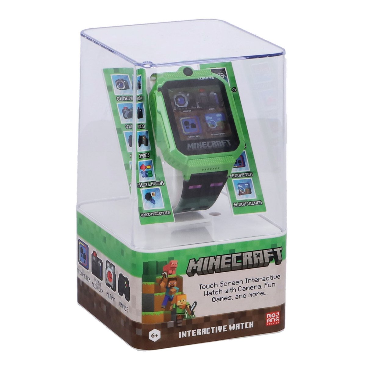 Accutime horloge smartwatch Minecraft met 26 games voor kinderen.