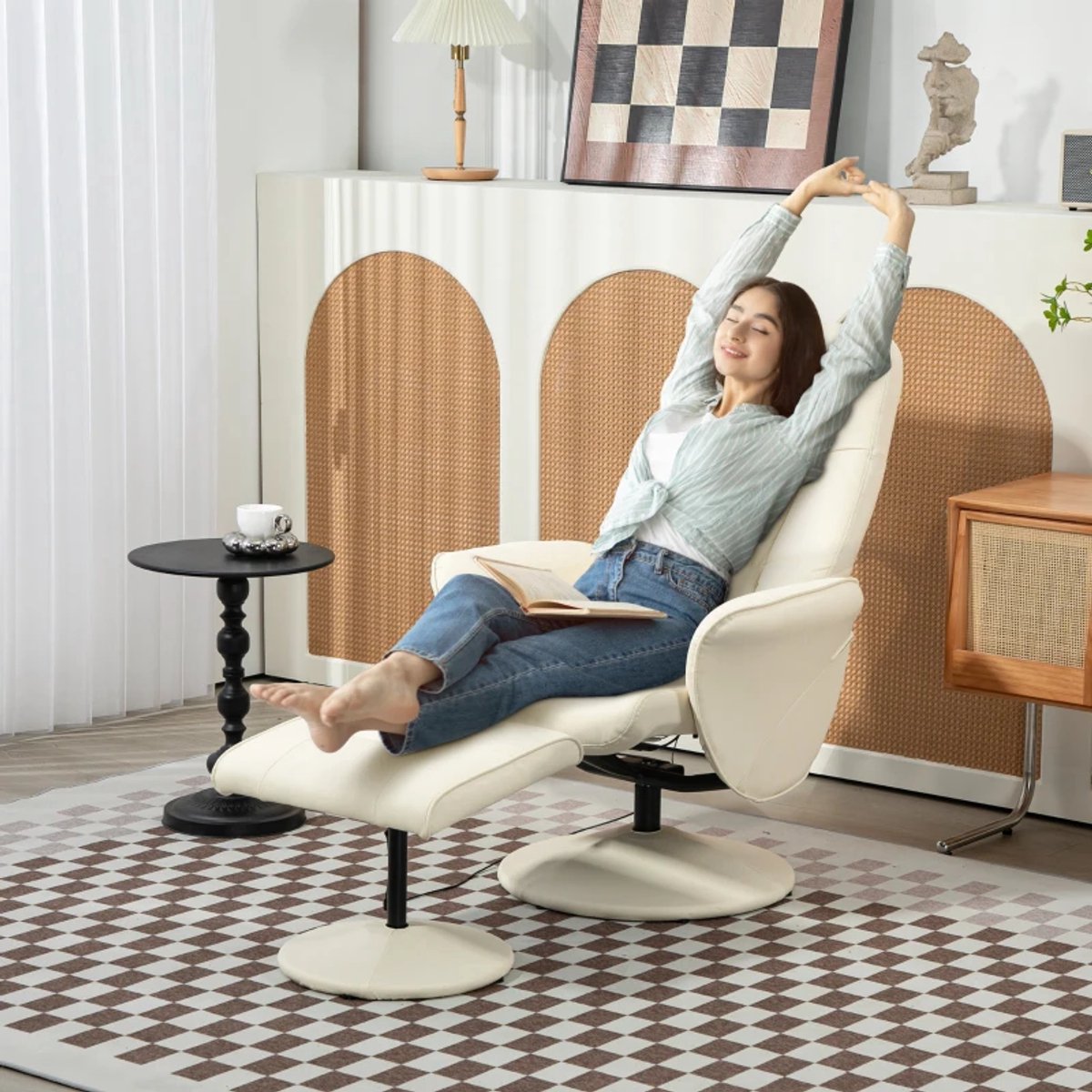 Elektrische Relaxfauteuil Massagestoel met 10 Massagepunten - afbeelding 2