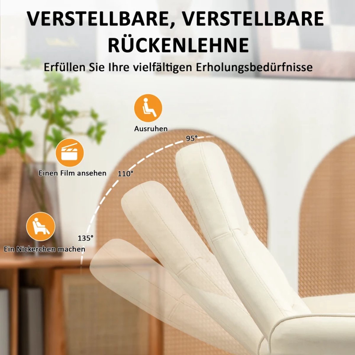 Elektrische Relaxfauteuil Massagestoel met 10 Massagepunten - afbeelding 3
