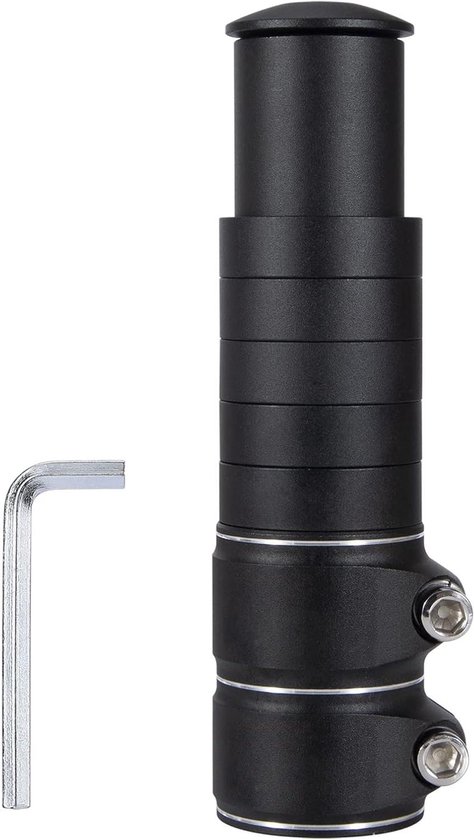 Stuurverhoging voor fiets, verlenging voor fietsstuurpen van aluminiumlegering, fietsstuurverhoging, fietsstuurpen, hoogteadapter voor 1-1/8 inch, 28,6 mm vork, racefietsen, MTB, BMX, stadsfietsen