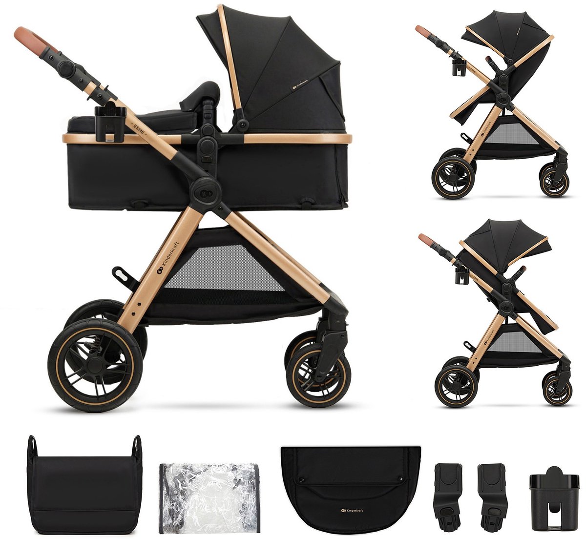 Kinderkraft ESME 2-in-1 Kinderwagen met (EAN: 5902533929665) - Kinderkraft - €179,00