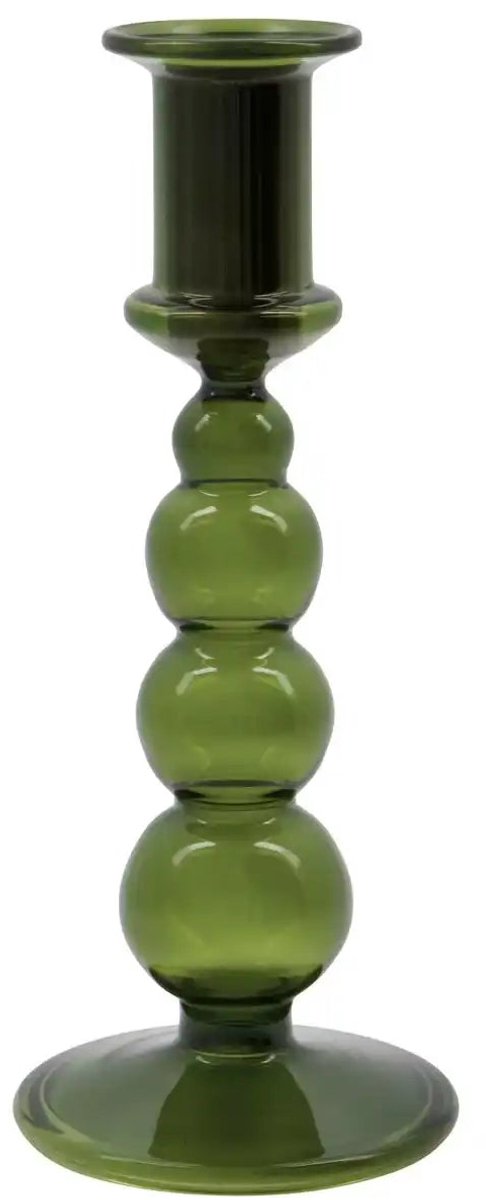 Kandelaar Vidro groen glas 19cm
