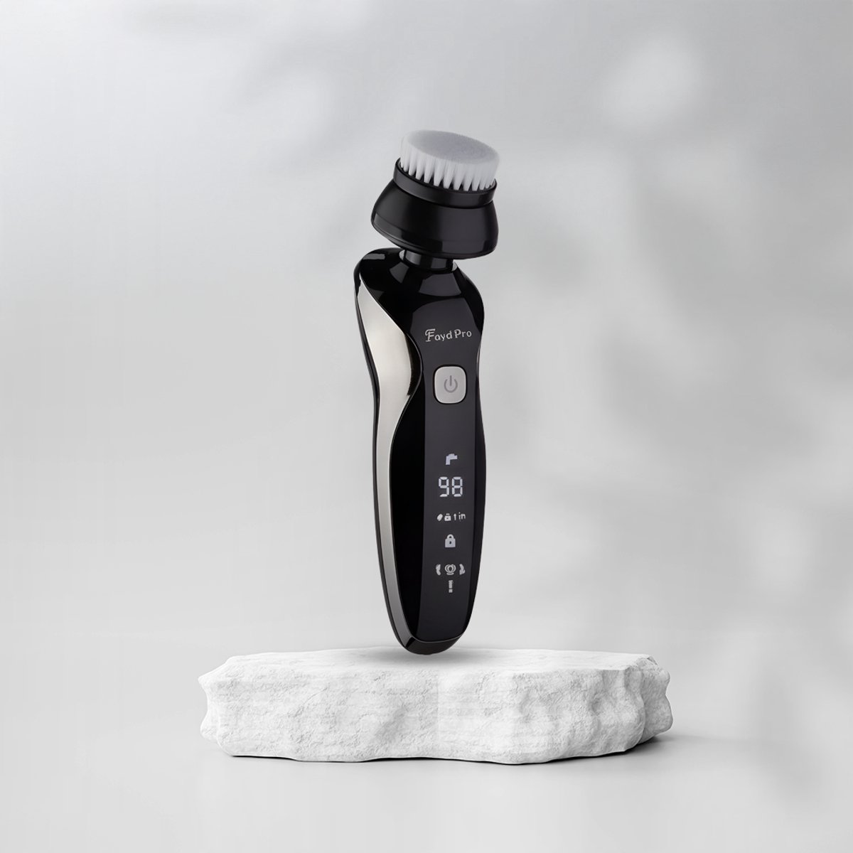 Fayd Pro Reinigingsborstel 4in1 – Gezichtsreiniging & Grooming – Zachte Borstel voor Huidverzorging en Persoonlijke Verzorging - Multifunctioneel - Onderdeel van 4-in-1 Scheerapparaat - Facial Brush