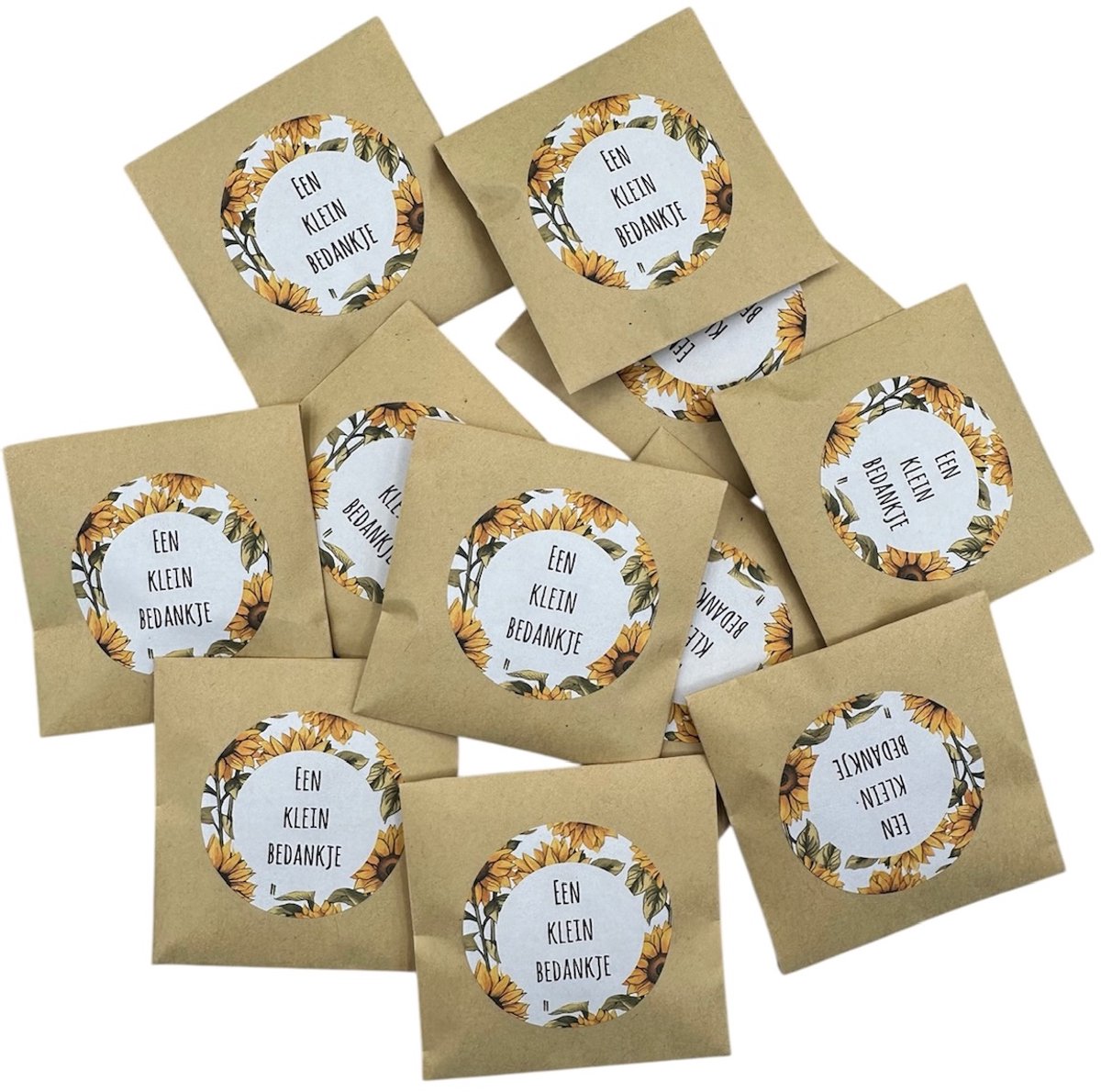 25 zakjes een klein bedankje, biologische zonnebloemen,uitdeel zadenzakje, weggeef zakjes zaden, uitdeel zakjes zaden,mini zaden zakjes,weggeefzakjes,uitdeelzakjes,bloemzaad,bedankt,attentie,zaad zakjes,klein kadootje,klein bedankje,green gift,eco,