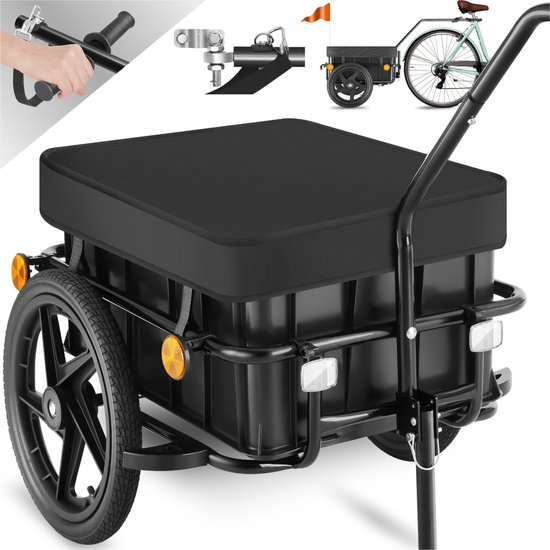 Tectake® 2-in-1 Fietskar