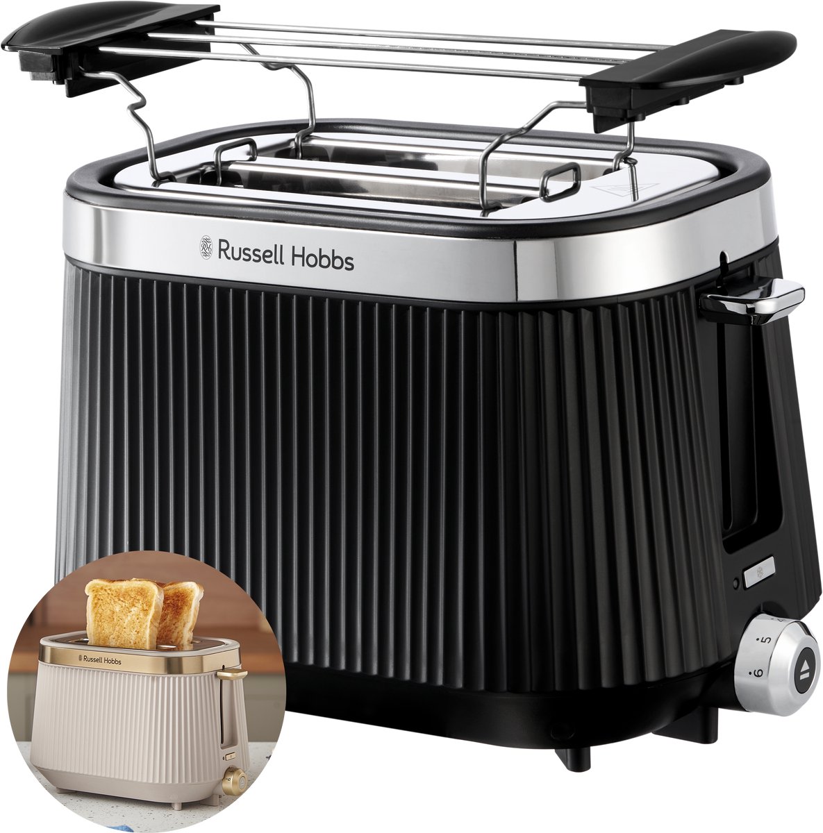 Russell Hobbs Brontë Broodrooster - Zwart - 26760-56