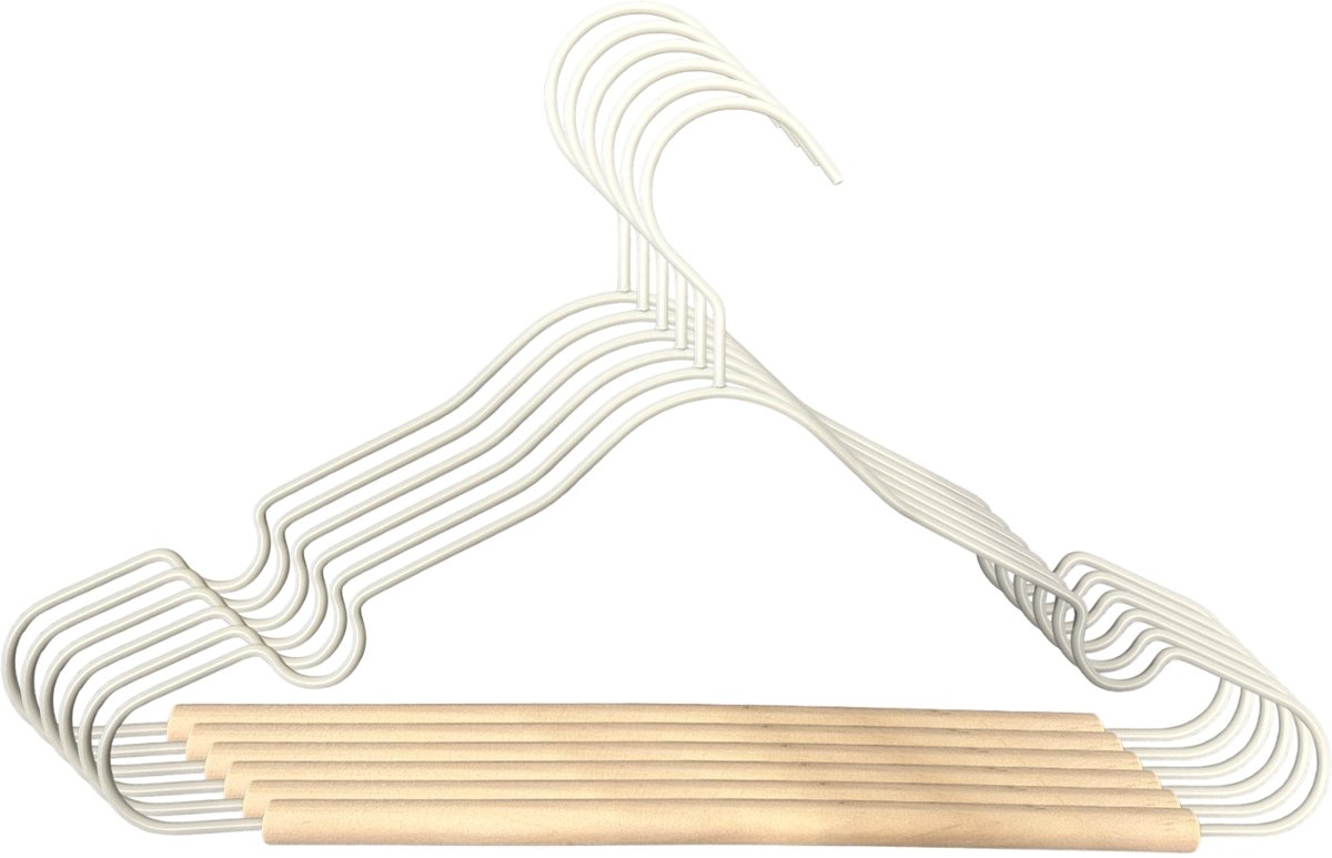 Puck Kledinghanger Metaal - Set van 6 - Clay