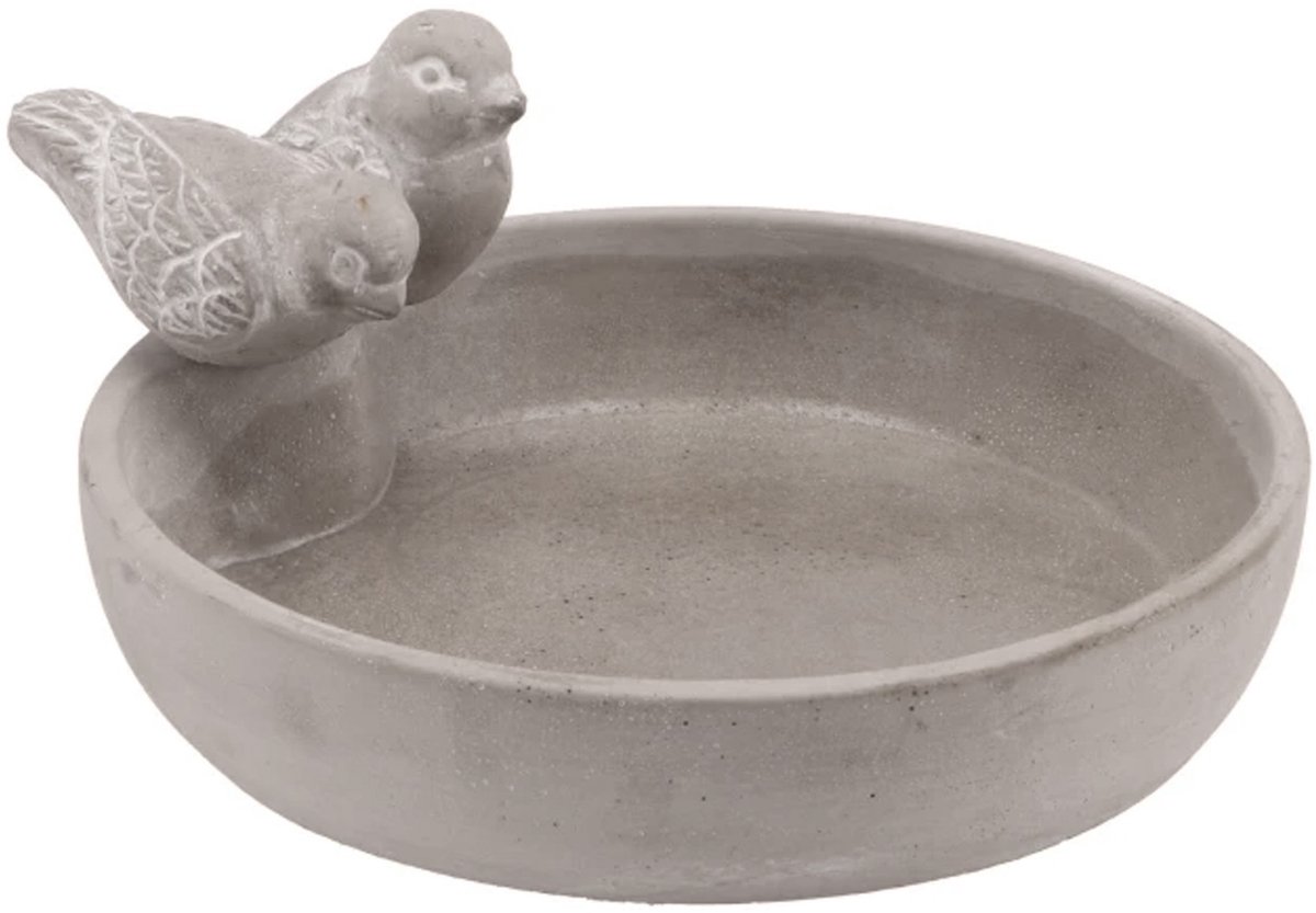 Daan kromhout Bird bowl - small - vogelbad - grijs - voederschaal voor tuinvogels - antiek