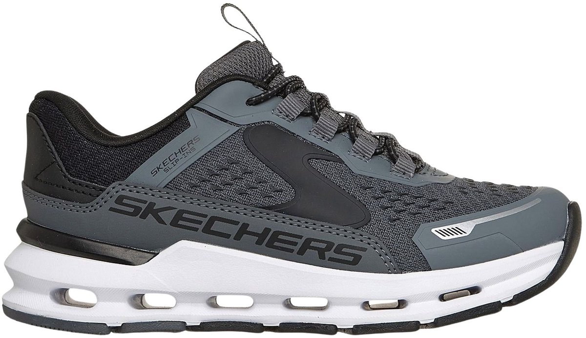 Skechers Glide-Step Plus Vista-Lane donkergrijs - zwart - wit